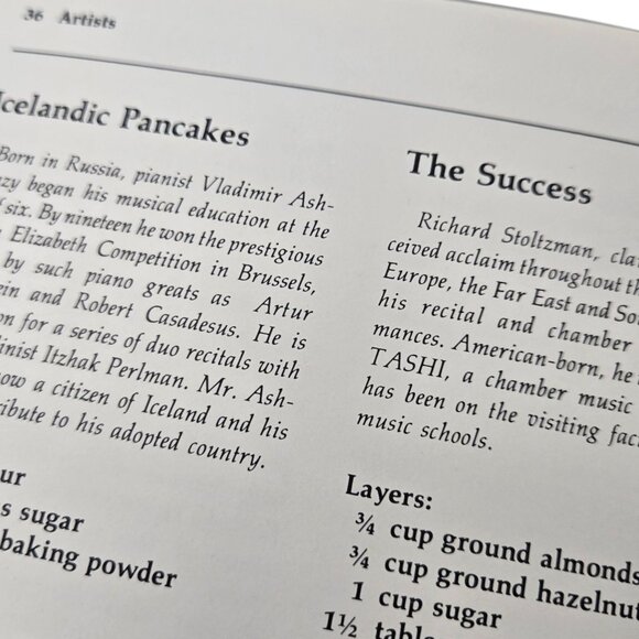 Entertaining Arts Cookbook University Of Iowa Recipe Book Performers Patrons - Picture 12 of 16